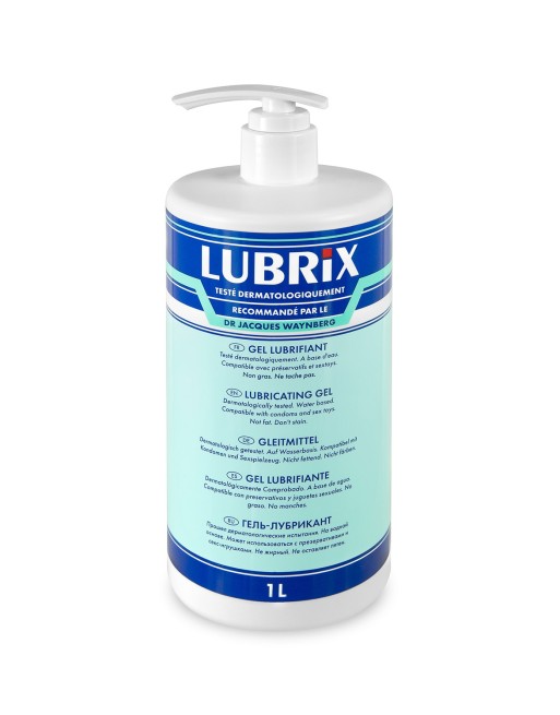 Gel lubrifiant 1 litre à base d'eau Lubrix - CC800152