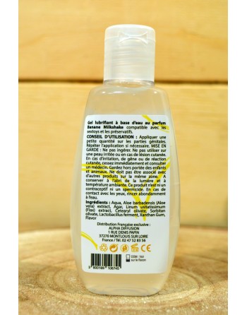 Lubrifiant à base d'eau 100% naturel Banane Milkshake 90 ml - SEZ083