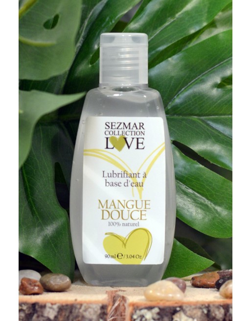 Lubrifiant à base d'eau 100% naturel Mangue Douce 90 ml - SEZ079