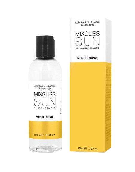 2 en 1 Lubrifiant et huile de massage silicone Mixgliss Sun Monoï 100 ML - MG2212