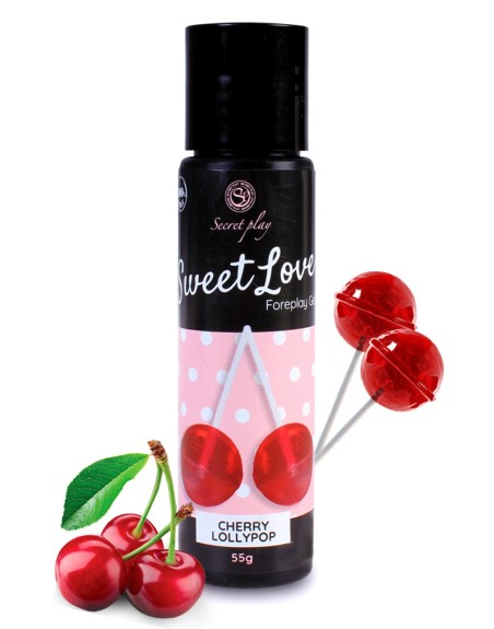 2 en 1 Gel de massage et lubrifiant cerise 100% comestible - SP6713