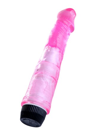 Vibromasseur 20 cm Jelly rose - YOJ-027PK