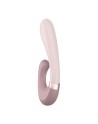 Vibromasseur point G avec stimulateur clitoris connecté chauffant USB mauve Heat Wave Satisfyer - CC597777