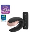 Vibromasseur connecté pour couple avec télécommande Double Love noir Satisfyer - CC597722