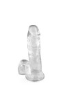 Gode jelly transparent ventouse taille S 15.3cm - CC570122