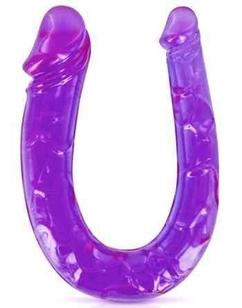 Double dong gode fléxible violet 29.5cm - CC570045