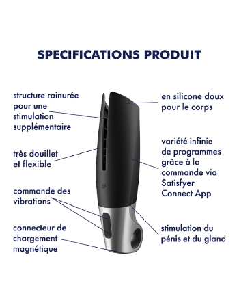 Masturbateur connecté USB Power Masturbator - CC597810