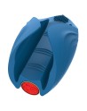 Masturbateur vibrant bleu en silicone, USB MILO - WS-NV524