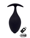 BABA, Plug vibrant anal noir USB, avec télécommande - BQ131BLK