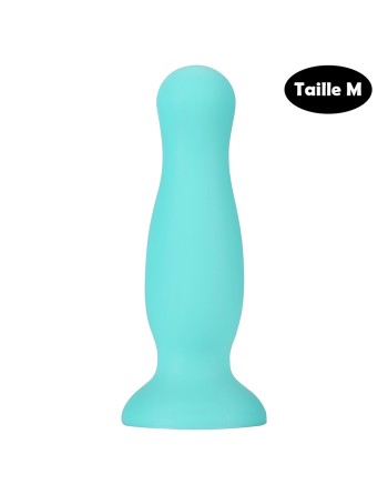 Plug anal ventouse vert pastel taille M - A-001-M-GRN