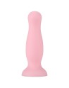 Plug anal ventouse rose pastel taille M - A-001-M-PNK