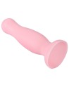 Plug anal ventouse rose pastel taille S - A-001-S-PNK