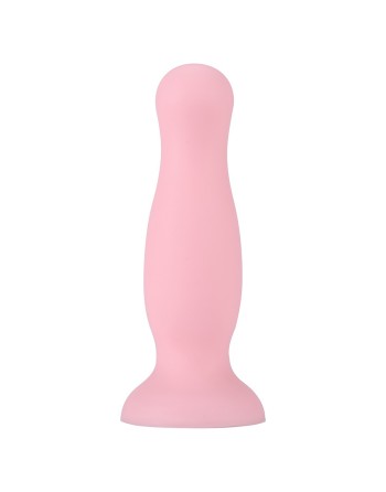 Plug anal ventouse rose pastel taille S - A-001-S-PNK