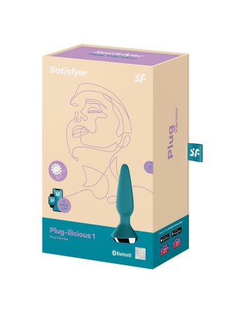 Plug anal vibrant connecté USB ilicious 1 Petrol Satisfyer - CC597214