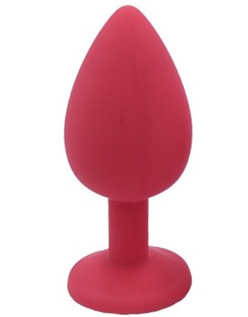 Plug rouge bijou cristal Large - DB-RY069CRED