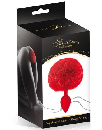 Plug anal pompon rouge - CC5700910030