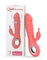 Vibromasseur rabbit rotatif 7 vibrations USB - TOZ-025B