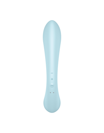 2 en 1 Rabbit point G avec stimulateur de clitoris et Wand Bleu USB Triple Oh Satisfyer - CC597813