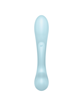 2 en 1 Rabbit point G avec stimulateur de clitoris et Wand Bleu USB Triple Oh Satisfyer - CC597813