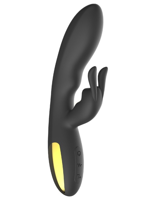 Vibromasseur rabbit noir Luxe très puissant, USB - WS-NV027