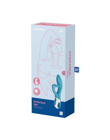 Vibromasseur rabbit bleu USB Embrace Me Satisfyer - CC597792