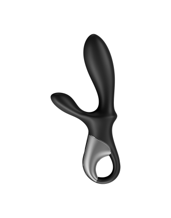 Vibromasseur rabbit noir USB, chauffant et connecté Heat Climax  Satisfyer - CC597791