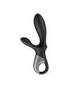 Vibromasseur rabbit noir USB, chauffant et connecté Heat Climax  Satisfyer - CC597791