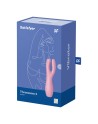 Vibromasseur point G avec stimulateur de clitoris USB rose Threesome 3 Satisfyer - CC597778