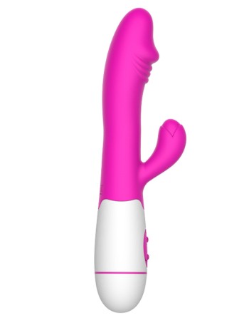 Vibromasseur rabbit rose avec gland 30 programmes - CR-VA001PNK