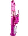 Vibromasseur rabbit rose waterproof avec billes rotatives - CC5160620050