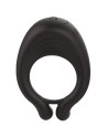 OCTAVE, Cockring Noir dans un silicone médical doux avec 1 mode de vibration - COR035BLK