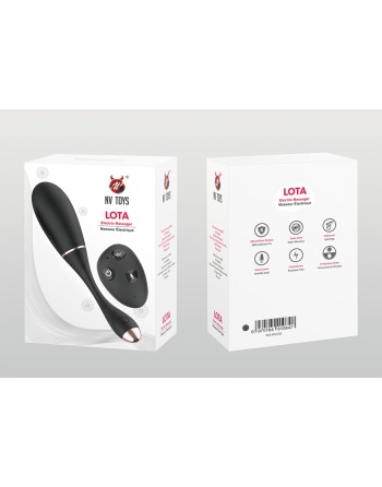 Œuf vibrant télécommandé USB noir avec option commande vocale LOLA-S - WS-NV030