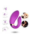 Vibromasseur forme U Violet pour couple avec double moteurs - USK-GZ02PUR