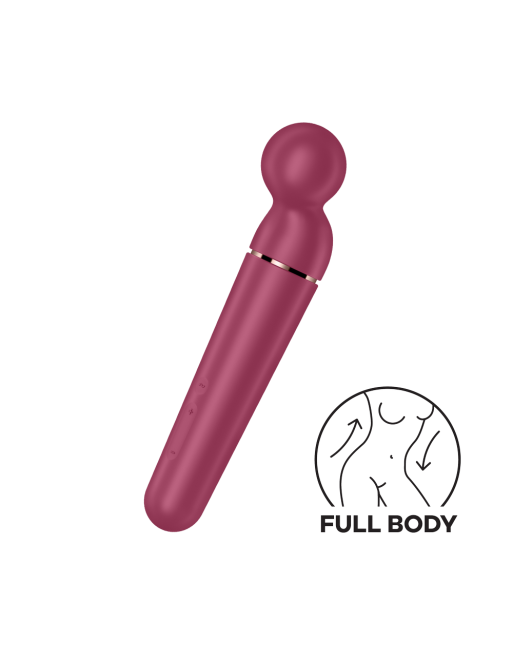 Vibromasseur wand rouge USB 60 vibrations Planet Wand-er Satisfyer - CC597844