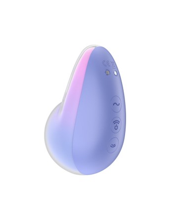 Stimulateur clitoridien par onde de pression sans contact et par vibration USB violet et rose, Pixie Dust Satisfyer - CC597836