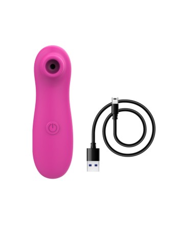 Stimulateur de clitoris par vibrations sur membrane rechargeable USB rose 10 Vitesses De Voyage - ZK003CPNK