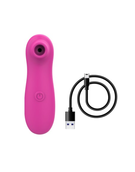 Stimulateur de clitoris par vibrations sur membrane rechargeable USB rose 10 Vitesses De Voyage - ZK003CPNK