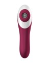 2 en 1 Vibromasseur et stimulateur de clitoris USB rouge Dual Crush Satisfyer - CC597786