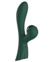 Vibromasseur double stimulation point G et clitoris par vibrations membrane vert USB - FAIRYGREEN