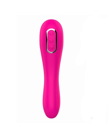 Vibromasseur 10 modes  et stimulateur par vibrations à picots sur membrane rose 10 programmes USB - BOZ-047PNK