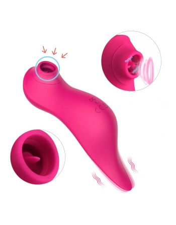 Le vibromasseur stimulateur Fuschia 3 en 1 - BOZ-090FUS