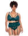 Ensemble 3 pièces grande taille vert - MAL8866XSEAG