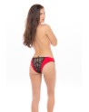 Culotte ouverte noir et rouge - REN1157-RED