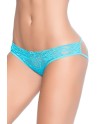 Culotte ouverte bleue turquoise ornements façon cage - MAL97TUR