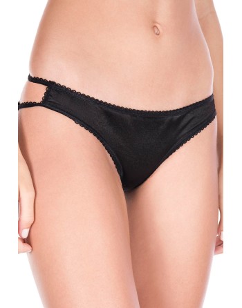 Culotte coquine noire effet cage sur les fesses - ML10010BLK