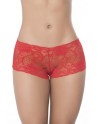 Boyshort dentelle Rouge - MAL90RED