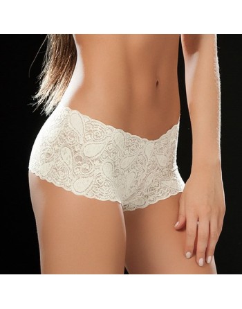 Boyshort dentelle blanc - MAL90WHT