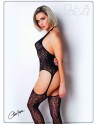 Bodystocking en dentelle ajourée noire - Le Numéro 16 - Collection Bodystocking - CM99016