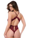 Body dos nu couleur framboise - MAL8875ROSW