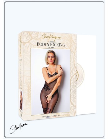 Bodystocking résille noire avec fine bretelles - Le Numéro 6 - Collection Bodystocking - CM99006